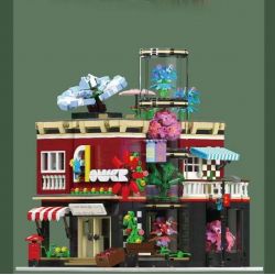 MouldKing 16056 Mould King 16056 CỬA HÀNG HOA bộ đồ chơi xếp lắp ráp ghép mô hình Creator FLOWER SHOP Sáng Tạo 2291 khối