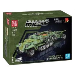 MouldKing 20027 Mould King 20027 XE BỌC THÉP NỬA BÁNH SÚNG CHỐNG TĂNG bộ đồ chơi xếp lắp ráp ghép mô hình Military Army SD.KFZ.251/1 Quân Sự Bộ Đội 1298 khối