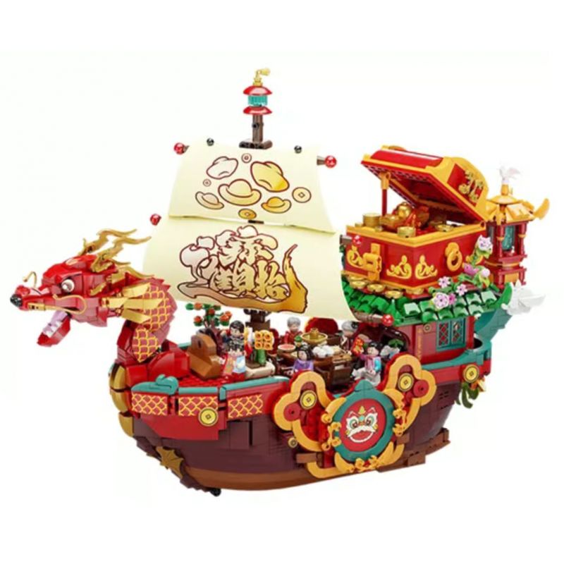 PANTASY 18009 WEALTH FREEDOM NĂM MỚI ĐỘC QUYỀN bộ đồ chơi xếp lắp ráp ghép mô hình Creator Sáng Tạo