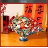 PANTASY 18010 RỒNG CHỒNG XUẤT HIỆN QUẠT BA CHIỀU TẾT bộ đồ chơi xếp lắp ráp ghép mô hình Creator Sáng Tạo 1300 khối