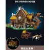 MorkModel 033051 Mork Model 033051 TÚP LỀU VIKING bộ đồ chơi xếp lắp ráp ghép mô hình Vikings THE VIKINGS HOUSE Người Viking 3129 khối