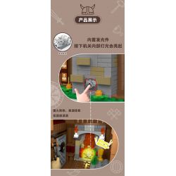 MorkModel 033051 Mork Model 033051 TÚP LỀU VIKING bộ đồ chơi xếp lắp ráp ghép mô hình Vikings THE VIKINGS HOUSE Người Viking 3129 khối