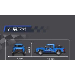 MouldKing 27057 Mould King 27057 XE BÁN TẢI RAPTOR bộ đồ chơi xếp lắp ráp ghép mô hình Speed Champions Racing Cars RAPTOR PICKUP Đua Xe Công Thức 465 khối