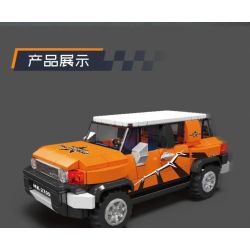 MouldKing 27059 Mould King 27059 TÀU TUẦN DƯƠNG FJ bộ đồ chơi xếp lắp ráp ghép mô hình Speed Champions Racing Cars FJ CRUISER Đua Xe Công Thức 414 khối
