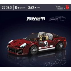MouldKing 27060 Mould King 27060 PORSCHE 911 TARGA bộ đồ chơi xếp lắp ráp ghép mô hình Speed Champions Racing Cars Đua Xe Công Thức 362 khối
