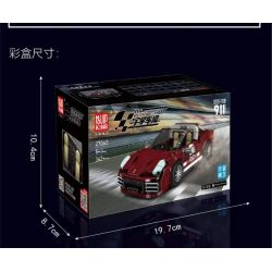 MouldKing 27060 Mould King 27060 PORSCHE 911 TARGA bộ đồ chơi xếp lắp ráp ghép mô hình Speed Champions Racing Cars Đua Xe Công Thức 362 khối