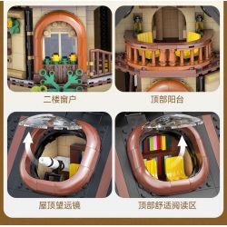 CADA DOUBLEE C66013 66013 THƯ VIỆN NHÀ TRÊN CÂY bộ đồ chơi xếp lắp ráp ghép mô hình Creator Sáng Tạo 1808 khối