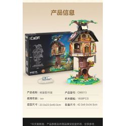 CADA DOUBLEE C66013 66013 THƯ VIỆN NHÀ TRÊN CÂY bộ đồ chơi xếp lắp ráp ghép mô hình Creator Sáng Tạo 1808 khối