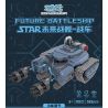 SMALL ANGLE JD021 XE TĂNG TƯƠNG LAI CỦA NGÔI SAO bộ đồ chơi xếp lắp ráp ghép mô hình Technic FUTURE BATTLESHIP Kỹ Thuật Công Nghệ Cao Mô Hình Phương Tiện 569 khối
