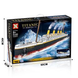 SX 9009 TÀU TITANIC bộ đồ chơi xếp lắp ráp ghép mô hình Creator Sáng Tạo 1507 khối