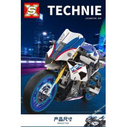 SX 9075 XE MÁY BMW HP4 bộ đồ chơi xếp lắp ráp ghép mô hình Technic LOCOMOTIVE HP4 Kỹ Thuật Công Nghệ Cao Mô Hình Phương Tiện 721 khối
