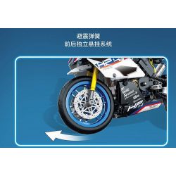 SX 9075 XE MÁY BMW HP4 bộ đồ chơi xếp lắp ráp ghép mô hình Technic LOCOMOTIVE HP4 Kỹ Thuật Công Nghệ Cao Mô Hình Phương Tiện 721 khối