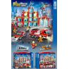 ZHEGAO QL2258 2258 TRỤ SỞ CHỮA CHÁY bộ đồ chơi xếp lắp ráp ghép mô hình City FIREFIGHTING HEADQUARTERS Thành Phố 1273 khối