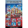 ZHEGAO QL2258 2258 TRỤ SỞ CHỮA CHÁY bộ đồ chơi xếp lắp ráp ghép mô hình City FIREFIGHTING HEADQUARTERS Thành Phố 1273 khối