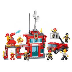 ZHEGAO QL2263 2263 CẢNH SÁT CỨU HỎA bộ đồ chơi xếp lắp ráp ghép mô hình City Thành Phố