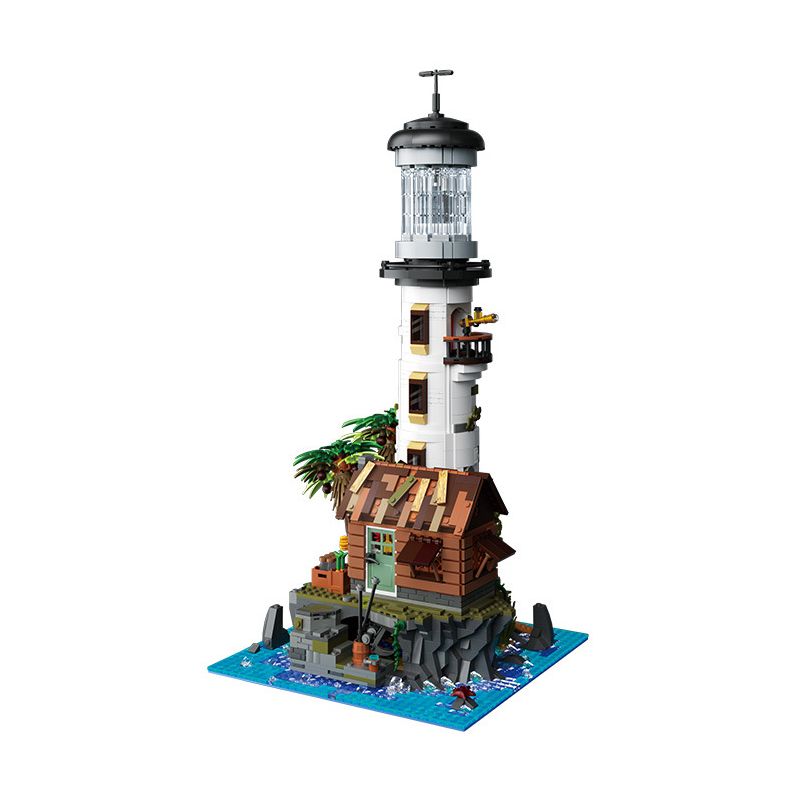 ZHEGAO 613003 NGỌN HẢI ĐĂNG LÀNG CHÀI bộ đồ chơi xếp lắp ráp ghép mô hình Creator LIGHTHOUSE Sáng Tạo 2340 khối