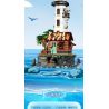 ZHEGAO 613003 NGỌN HẢI ĐĂNG LÀNG CHÀI bộ đồ chơi xếp lắp ráp ghép mô hình Creator LIGHTHOUSE Sáng Tạo 2340 khối