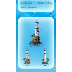 ZHEGAO 613003 NGỌN HẢI ĐĂNG LÀNG CHÀI bộ đồ chơi xếp lắp ráp ghép mô hình Creator LIGHTHOUSE Sáng Tạo 2340 khối