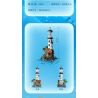 ZHEGAO 613003 NGỌN HẢI ĐĂNG LÀNG CHÀI bộ đồ chơi xếp lắp ráp ghép mô hình Creator LIGHTHOUSE Sáng Tạo 2340 khối