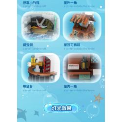 ZHEGAO 613003 NGỌN HẢI ĐĂNG LÀNG CHÀI bộ đồ chơi xếp lắp ráp ghép mô hình Creator LIGHTHOUSE Sáng Tạo 2340 khối