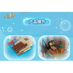 ZHEGAO 613003 NGỌN HẢI ĐĂNG LÀNG CHÀI bộ đồ chơi xếp lắp ráp ghép mô hình Creator LIGHTHOUSE Sáng Tạo 2340 khối