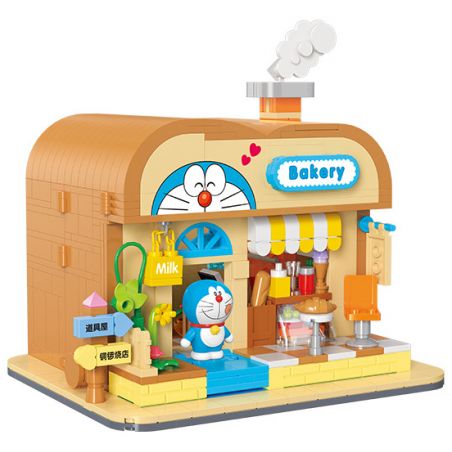 BALODY 21084 TIỆM BÁNH DOREMON bộ đồ chơi xếp lắp ráp ghép mô hình Movie & Game DORAEMON Phim Và Trò Chơi 765 khối