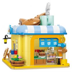 BALODY 21086 CỬA HÀNG DORAYAKI DOREMON bộ đồ chơi xếp lắp ráp ghép mô hình Movie & Game DORAEMON DORAYAKI SHOP Phim Và Trò Chơi 797 khối