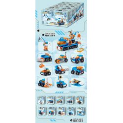 ZHEGAO 912019 10 SỰ KẾT HỢP CỦA PHƯƠNG TIỆN KỸ THUẬT CỰC bộ đồ chơi xếp lắp ráp ghép mô hình