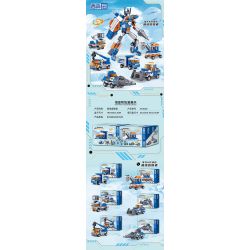 ZHEGAO 912020 POLAR RESCUER 6 TỔ HỢP bộ đồ chơi xếp lắp ráp ghép mô hình 490 khối