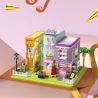 ZHEGAO 612023 HIỆU SÁCH CÀ PHÊ bộ đồ chơi xếp lắp ráp ghép mô hình Creator COFFEE BOOKSTORE Sáng Tạo 1699 khối