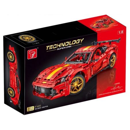 TYGOLL T5044 5044 XE THỂ THAO FERRARI 812 tỷ lệ 1:8 bộ đồ chơi xếp lắp ráp ghép mô hình Technic FERRARI 812 SUPER CAR Kỹ Thuật Công Nghệ Cao Mô Hình Phương Tiện 2926 khối
