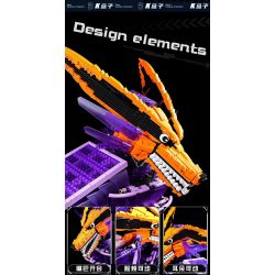 SHARP MODEL JIMULIANG PRODUCT 10524 NARUTO CHÍN ĐUÔI SUSANOO bộ đồ chơi xếp lắp ráp ghép mô hình Movie & Game Phim Và Trò Chơi 2830 khối