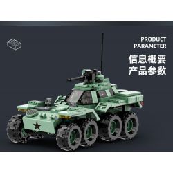 WANGE LIGAO DR.LUCK 3514 XE TRINH SÁT BỌC THÉP CƠ ĐỘNG CAO CÓ KHỚP NỐI bộ đồ chơi xếp lắp ráp ghép mô hình Military Army THE LOCKHEED XM808 TWISTER Quân Sự Bộ Đội 458 khối