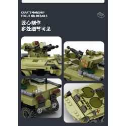 WANGE LIGAO DR.LUCK 3515 XE CHIẾN ĐẤU BỘ BINH BTR-4 bộ đồ chơi xếp lắp ráp ghép mô hình Military Army BTR-4 BUCEPHALUS Quân Sự Bộ Đội 379 khối