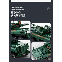 WANGE LIGAO DR.LUCK 3516 XE CHIẾN ĐẤU BỘ BINH BOOMERANG bộ đồ chơi xếp lắp ráp ghép mô hình Military Army VPK-7829 BUMERANG Quân Sự Bộ Đội 335 khối