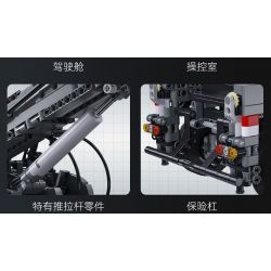 CADA DOUBLEE C61507 61507 CẦN CẨU BỌC THÉP bộ đồ chơi xếp lắp ráp ghép mô hình Technic MILITARY CRANE TRUCK Kỹ Thuật Công Nghệ Cao Mô Hình Phương Tiện 2686 khối