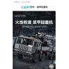CADA DOUBLEE C61507 61507 CẦN CẨU BỌC THÉP bộ đồ chơi xếp lắp ráp ghép mô hình Technic MILITARY CRANE TRUCK Kỹ Thuật Công Nghệ Cao Mô Hình Phương Tiện 2686 khối