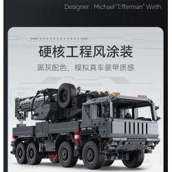 CADA DOUBLEE C61507 61507 CẦN CẨU BỌC THÉP bộ đồ chơi xếp lắp ráp ghép mô hình Technic MILITARY CRANE TRUCK Kỹ Thuật Công Nghệ Cao Mô Hình Phương Tiện 2686 khối