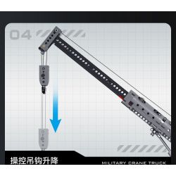 CADA DOUBLEE C61507 61507 CẦN CẨU BỌC THÉP bộ đồ chơi xếp lắp ráp ghép mô hình Technic MILITARY CRANE TRUCK Kỹ Thuật Công Nghệ Cao Mô Hình Phương Tiện 2686 khối