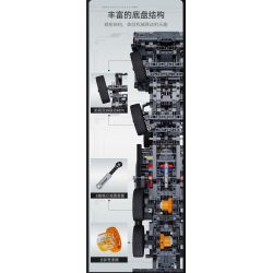 CADA DOUBLEE C61507 61507 CẦN CẨU BỌC THÉP bộ đồ chơi xếp lắp ráp ghép mô hình Technic MILITARY CRANE TRUCK Kỹ Thuật Công Nghệ Cao Mô Hình Phương Tiện 2686 khối