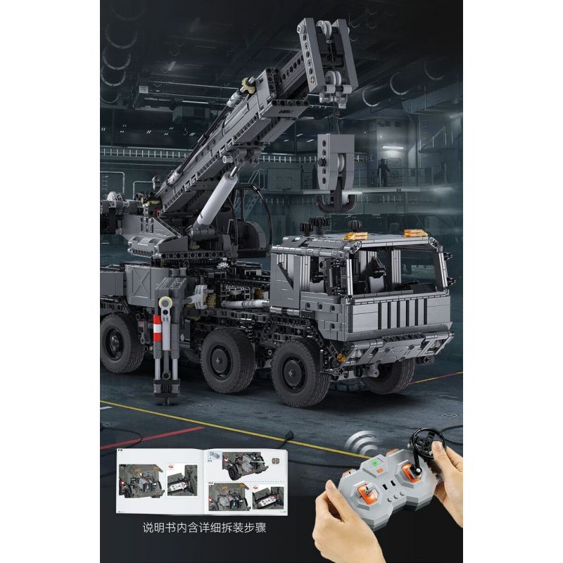 CADA DOUBLEE C61507 61507 CẦN CẨU BỌC THÉP bộ đồ chơi xếp lắp ráp ghép mô hình Technic MILITARY CRANE TRUCK Kỹ Thuật Công Nghệ Cao Mô Hình Phương Tiện 2686 khối