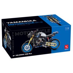 DOUBLE HEIGHT 60509 XE MÁY YAMAHA MT1O tỷ lệ 1:8 bộ đồ chơi xếp lắp ráp ghép mô hình Technic Kỹ Thuật Công Nghệ Cao Mô Hình Phương Tiện 638 khối