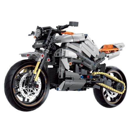 DOUBLE HEIGHT 60508 XE MÁY CỔ ĐIỂN NORTON V4CR tỷ lệ 1:8 bộ đồ chơi xếp lắp ráp ghép mô hình Technic NORDON V4CR Kỹ Thuật Công Nghệ Cao Mô Hình Phương Tiện 642 khối