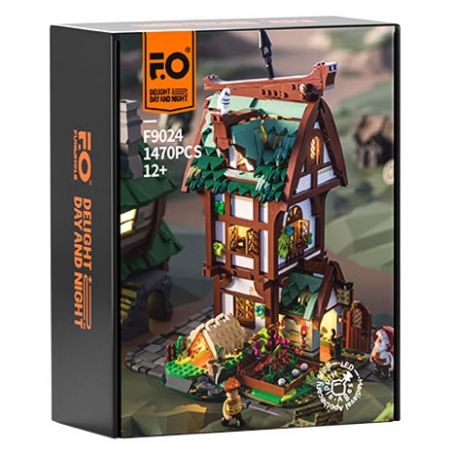 LUMIBRICKS FUNWHOLE F9024 9024 CỬA HÀNG THUỐC THỜI TRUNG CỔ bộ đồ chơi xếp lắp ráp ghép mô hình Creator Sáng Tạo 1470 khối