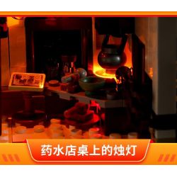 LUMIBRICKS FUNWHOLE F9024 9024 CỬA HÀNG THUỐC THỜI TRUNG CỔ bộ đồ chơi xếp lắp ráp ghép mô hình Creator Sáng Tạo 1470 khối