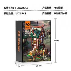 LUMIBRICKS FUNWHOLE F9024 9024 CỬA HÀNG THUỐC THỜI TRUNG CỔ bộ đồ chơi xếp lắp ráp ghép mô hình Creator Sáng Tạo 1470 khối