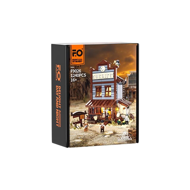 LUMIBRICKS FUNWHOLE F9026 9026 VĂN PHÒNG CẢNH SÁT PHÍA TÂY bộ đồ chơi xếp lắp ráp ghép mô hình Creator Sáng Tạo 1240 khối