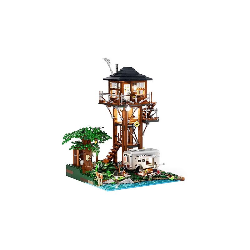 LUMIBRICKS FUNWHOLE F9022 9022 TRẠI NGOÀI TRỜI bộ đồ chơi xếp lắp ráp ghép mô hình Creator Sáng Tạo 1426 khối