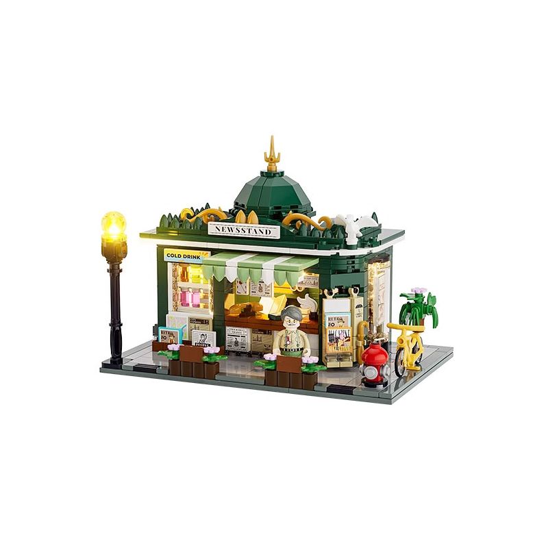 LUMIBRICKS FUNWHOLE F9023 9023 QUẦY BÁO bộ đồ chơi xếp lắp ráp ghép mô hình Creator Sáng Tạo 556 khối