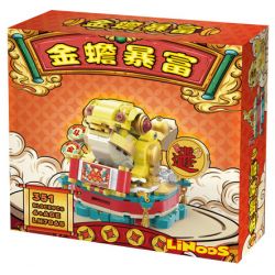 LINOOS LN7065 7065 CÓC VÀNG BỖNG DƯNG GIÀU bộ đồ chơi xếp lắp ráp ghép mô hình Creator THE GOLDEN TOOD BECAME EXTREMELY WEALTHY Sáng Tạo 351 khối